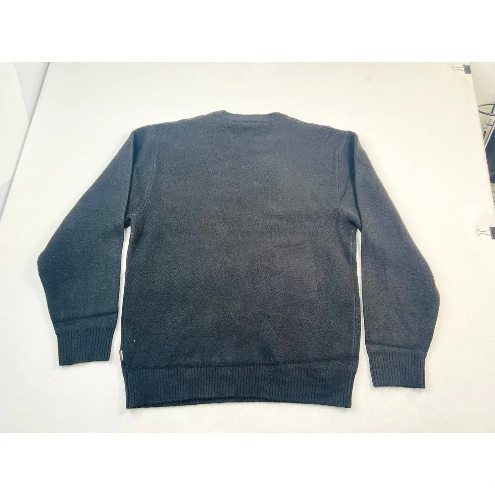 Rip Curl Mens Medina‎ Script Crew Sweater Black Long Sleeve Logo 00JMKN New L